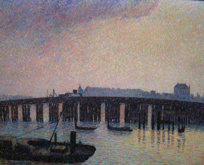 Camille Pissarro Old Chelsea Bridge Norge oil painting art